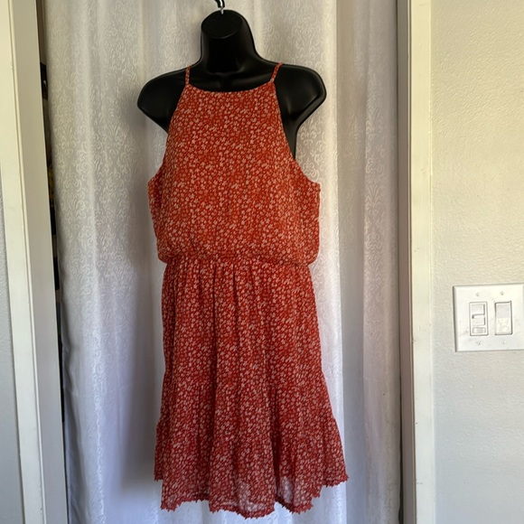 BCX CHIFFON SUNDRESS Sz: L - Picture 1 of 8